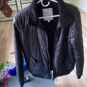 RVCA Black Puffer Jacket Size Large
